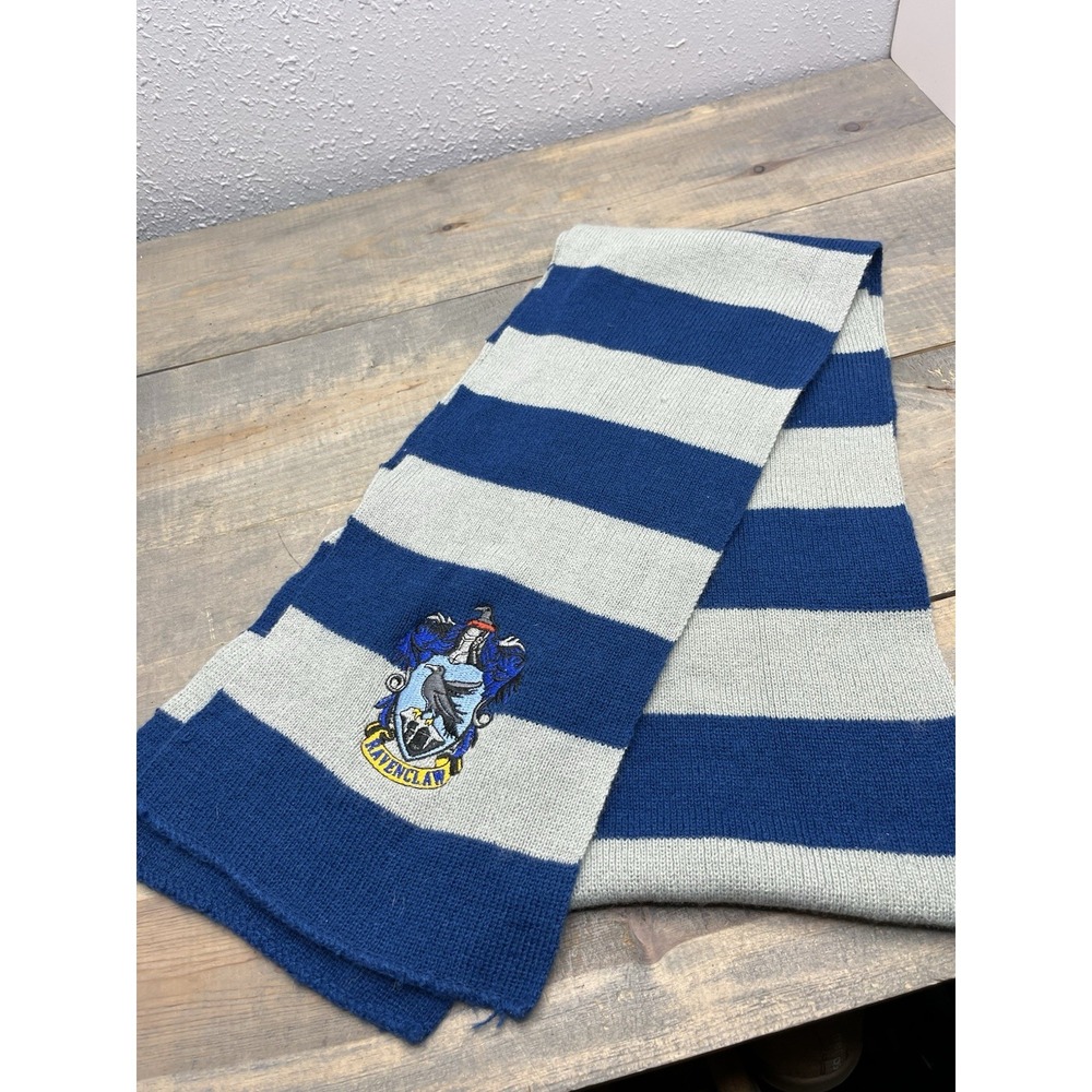 Wizarding World Of Harry Potter Ravenclaw House Knit Scarf Cosplay Costume Blue
